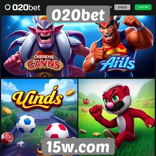 Comparativo de jogos disponíveis na 020bet